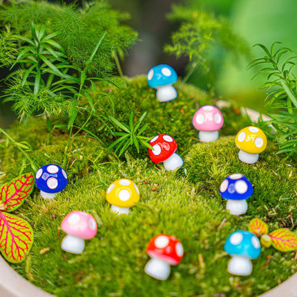 Neon Forest - mini champignons deco - neon - set de 10 - ↑ 1,5 cm