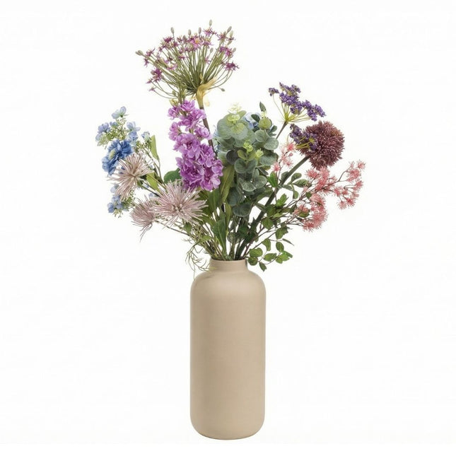 Artificial Flower Bouquet - Purple Bloom Deluxe - Real Touch - 10 Stems - ↑ 90 cm