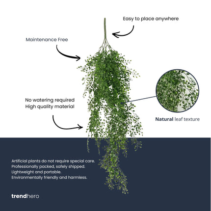 Artificial mini Jasmine - Hanging plant - 80 cm