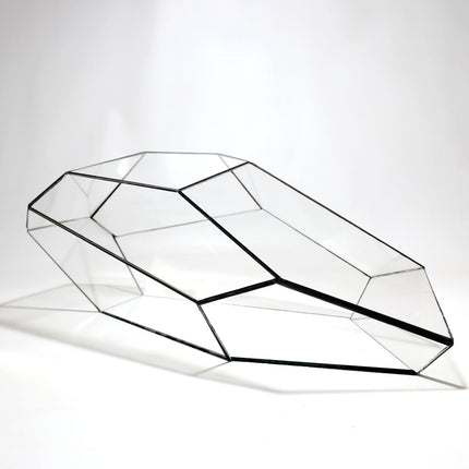 Terrarium géométrique - Plantasia - Vivarium ↑ 50 x 25 x 17,5 cm (LxlxH) - Verre