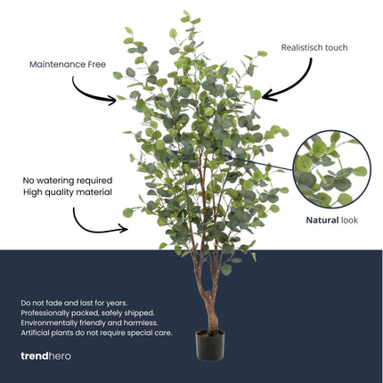 Eucalyptus tree - 140 cm - Artificial plant