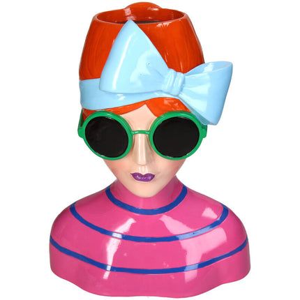 Vase Fashion Lady ‘Larissa’ 24x17x30cm - Waterproof - Decorative Vase/Pot