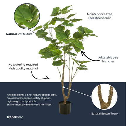 Ficus Umbrella boom 125 cm - Kunstplant