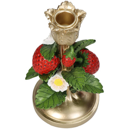 Kerzenhalter - Erdbeere Gold ↑ 20 cm
