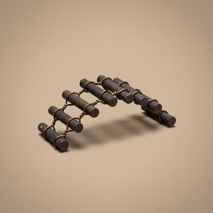 Bridge - Decorative mini bridge - Dark brown - 8 cm long