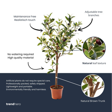 Olive Mini Tree in Pot 65cm – Artificial Plant