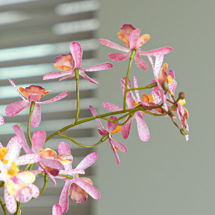 Renanthera Orchidee Rosa im Topf - 56 cm - Kunstpflanze