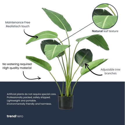 Strelitzia 120 cm - Kunstplant