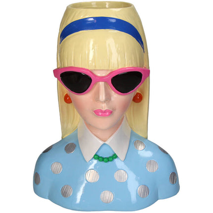 Vase Fashion Lady ‘Lyana’ 23x16x29cm - Waterproof - Decorative Vase/Pot