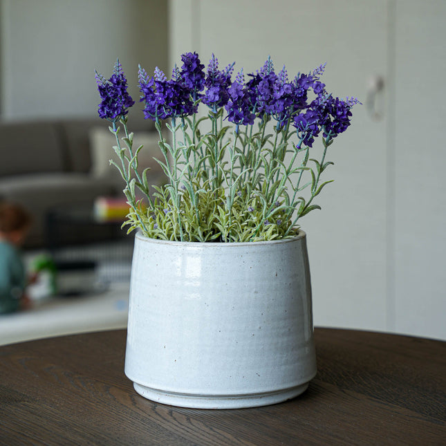 Kunst lavendel - Paarse plant in pot - kunstplant - 28 cm