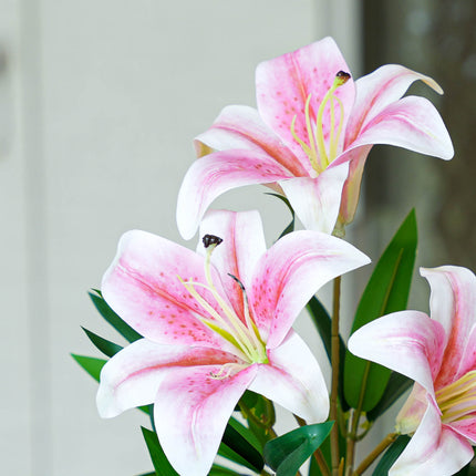 Lilien Mix - 3 Stück - Kunstpflanzen - Bundle-Set