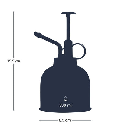 Plant Mister - Pflanzensprüher - Edelstahl Gießsprüher - Dunkelsilber - ↑ 15.5 cm