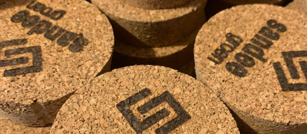 Your logo on the cork lid