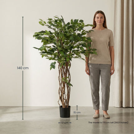 Ficus Liana Tree 140cm - Artificial Plant