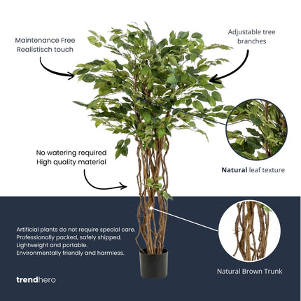 Ficus Liana Tree 140cm - Artificial Plant