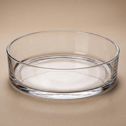 Coupe cylindrique en verre 'Sill' - Cylindre ouvert - ↑ 8 cm Ø 29 cm