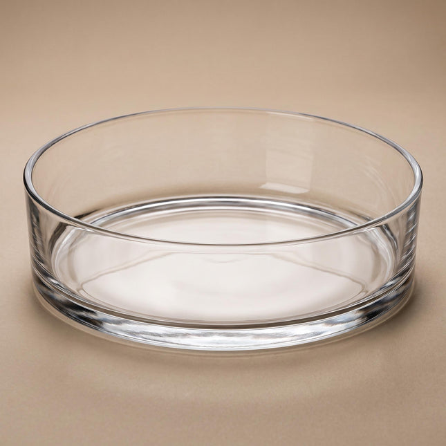 Glasschale Zylinder 'Sill' - Offener Glaszylinder - Ø 29 cm ↑ 8 cm