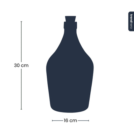 John - Open terrarium with cork - Bottle garden DIY kit - Ø 16 cm ↑ 30 cm