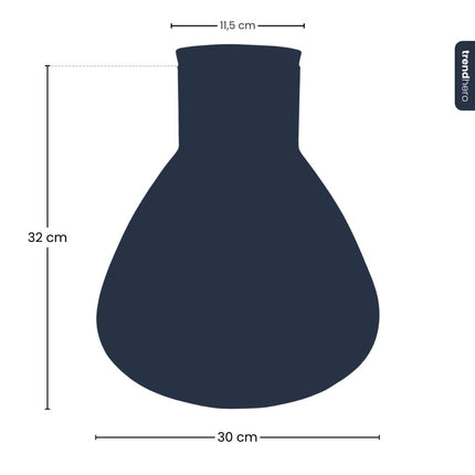 Bottle 'Sam XL' - Recycled Glass Ø 30 cm ↑ 32 cm