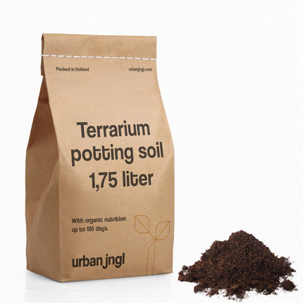 Terrarium potgrond - 1,75 liter - Met biologische voeding