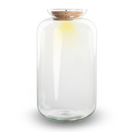 Bouteille terrarium 'Sven XL' avec bouchon LED - ↑ 43 cm Ø 23 cm